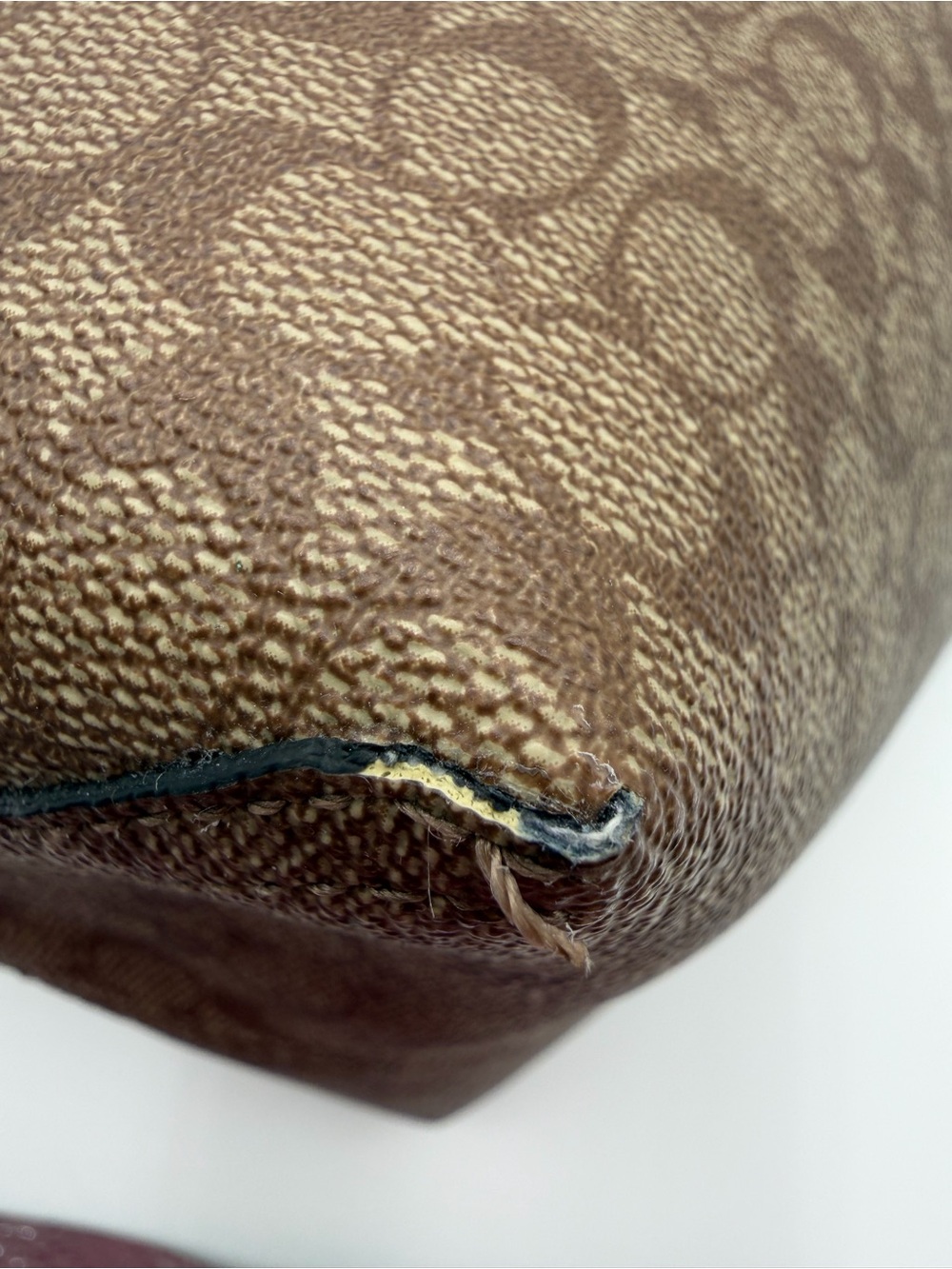 Coach City Tote Bag In Micro Signature Canvas - Picture 8 of 11